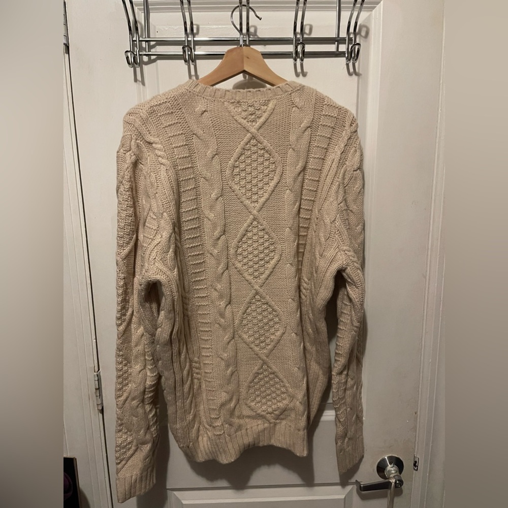 ASOS Beige Cableknit Pullover L